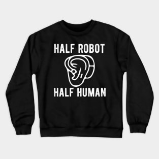 Hearing Impaired symbol Crewneck Sweatshirt